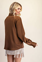 Load image into Gallery viewer, Classy V-Neck Collar Brown
