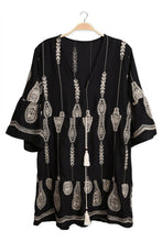 Load image into Gallery viewer, JP6010 Berkley Embroidered Cover Up Dress With Tassel Ties - South Main Boutique
