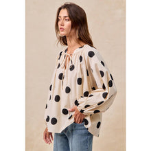 Load image into Gallery viewer, POLKA DOT BALLOON SLEEVE
