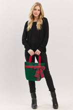 Load image into Gallery viewer, Christmas Bag w Plaid Blow
