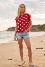 Load image into Gallery viewer, Red Polka Dot Knit
