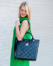 Load image into Gallery viewer, Kinzley Tote Black Quilted
