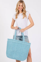 Load image into Gallery viewer, Crochet Straw Blue
