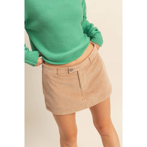 Flirty Cord Skort