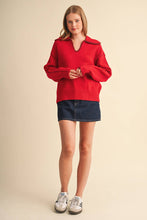 Load image into Gallery viewer, CONTRAST STITCH COLLARED
