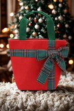 Load image into Gallery viewer, Christmas Bag w Plaid Blow
