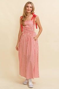 TIE STRIPED MAXI