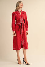 Load image into Gallery viewer, BELTED STRIPED CONTRAST
