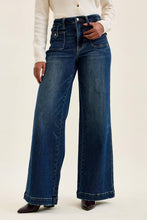 Load image into Gallery viewer, "LUX" Retro Front Tab Closure DK Indigo
