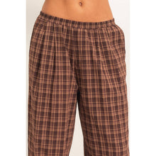 Load image into Gallery viewer, Brown Plaid Pants
