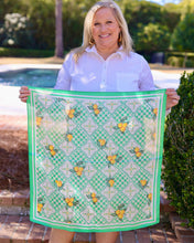 Load image into Gallery viewer, Naples Citrus Print Scarf Green: Default
