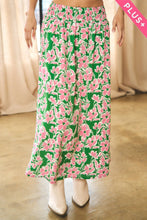 Load image into Gallery viewer, FLORAL PLUS MIDI SKIRT
