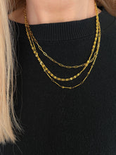 Load image into Gallery viewer, TRIPLE LAYERED NECKLACE

