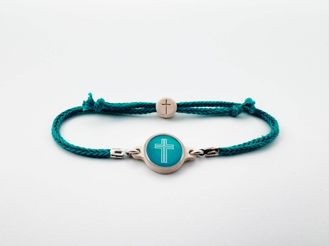 Tap To Pray™Turquoise Cross