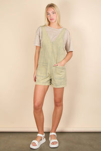 Washed Denim Romper
