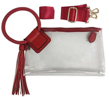 Load image into Gallery viewer, Clear Tassel Red
