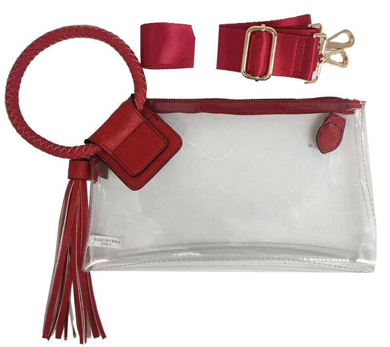 Clear Tassel Red