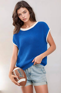 Contrast Rolled Blue