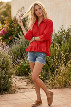 Load image into Gallery viewer, Ruffle Hem RED
