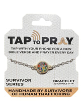 Load image into Gallery viewer, Tap To Pray™ Silver Slate Cross
