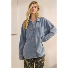 Load image into Gallery viewer, French Terry Denim Jacket
