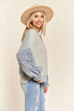 Load image into Gallery viewer, DENIM SWEATER
