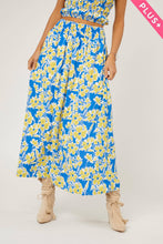 Load image into Gallery viewer, FLORAL PLUS MIDI SKIRT
