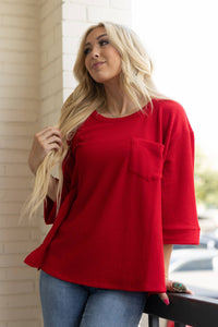 Ribbed Red