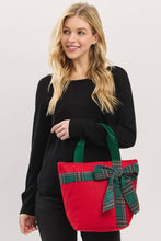 Load image into Gallery viewer, Christmas Bag w Plaid Blow
