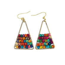 Load image into Gallery viewer, Beaded Triangle ER
