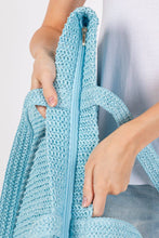 Load image into Gallery viewer, Crochet Straw Blue
