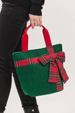 Load image into Gallery viewer, Christmas Bag w Plaid Blow
