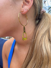 Load image into Gallery viewer, State Cowbell Hoops
