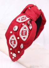 Load image into Gallery viewer, Football Headband BURGUNDY
