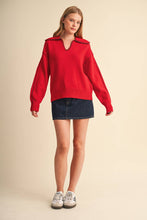 Load image into Gallery viewer, CONTRAST STITCH COLLARED
