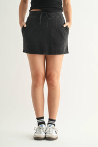 Mini Black Skort