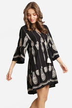 Load image into Gallery viewer, JP6010 Berkley Embroidered Cover Up Dress With Tassel Ties - South Main Boutique
