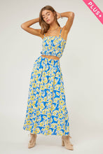 Load image into Gallery viewer, FLORAL PLUS MIDI SKIRT
