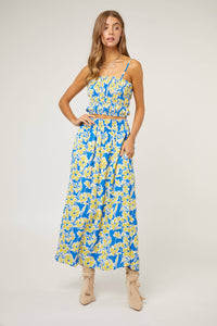 FLORAL PLUS MIDI SKIRT