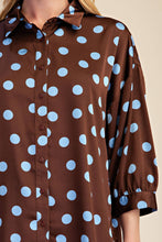 Load image into Gallery viewer, Polka Dot BROWN BLUE
