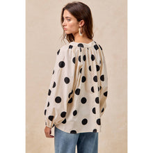 Load image into Gallery viewer, POLKA DOT BALLOON SLEEVE
