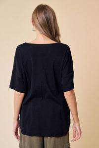 Black V-Neck