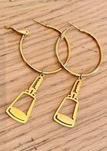 Load image into Gallery viewer, State Cowbell Hoops

