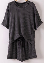 Load image into Gallery viewer, Ribbed Shorts Set
