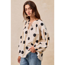 Load image into Gallery viewer, POLKA DOT BALLOON SLEEVE
