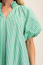Load image into Gallery viewer, Ruffle Striped Puff
