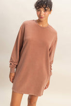 Load image into Gallery viewer, Sweatshirt Dress CHESTNUT
