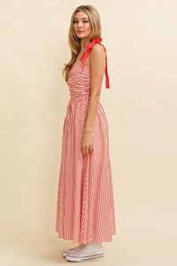 TIE STRIPED MAXI