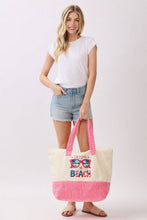 Load image into Gallery viewer, MB0345 Sunglasses Life Is Better At The Beach Terry Tote Bag - South Main Boutique
