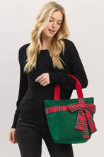 Load image into Gallery viewer, Christmas Bag w Plaid Blow
